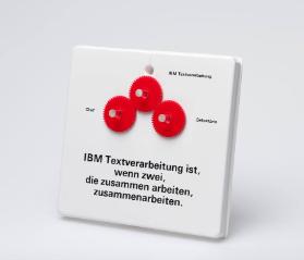 IBM Textverarbeitung ist, wenn zwei, die zusammen arbeiten, zusammenarbeiten.