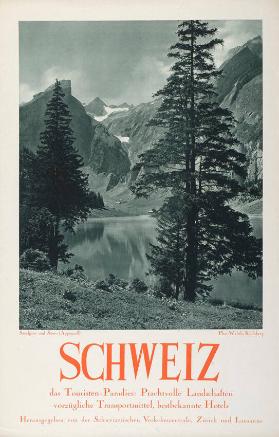 Schweiz - das Touristen-Paradies: Prachtvolle Landschaften, vorzügliche Transportmittel, bestbekannte Hotels - Seealpsee und Säntis (Appenzell)