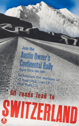 Join the Austin Owner's Continental Rally - All roads lead to Switzerland
