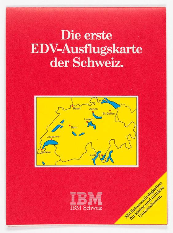 Die erste EDV-Ausflugskarte der Schweiz.