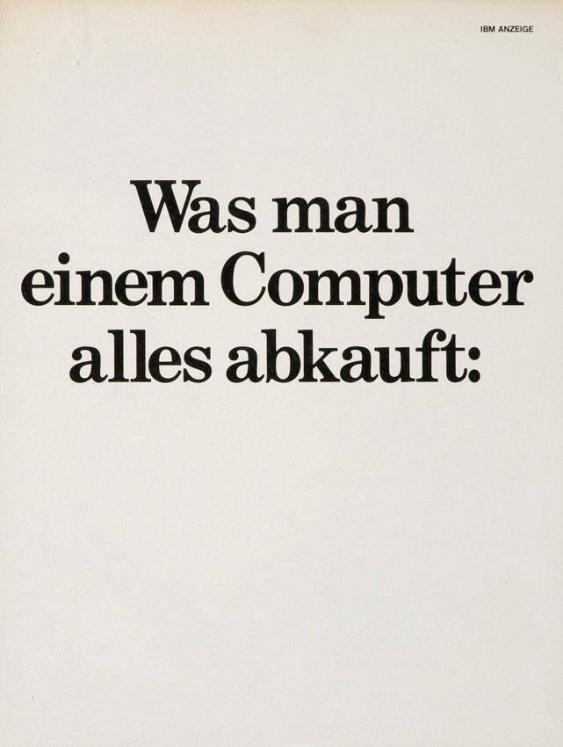 Was man einem Computer alles abkauft: