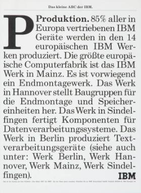 P - Produktion.