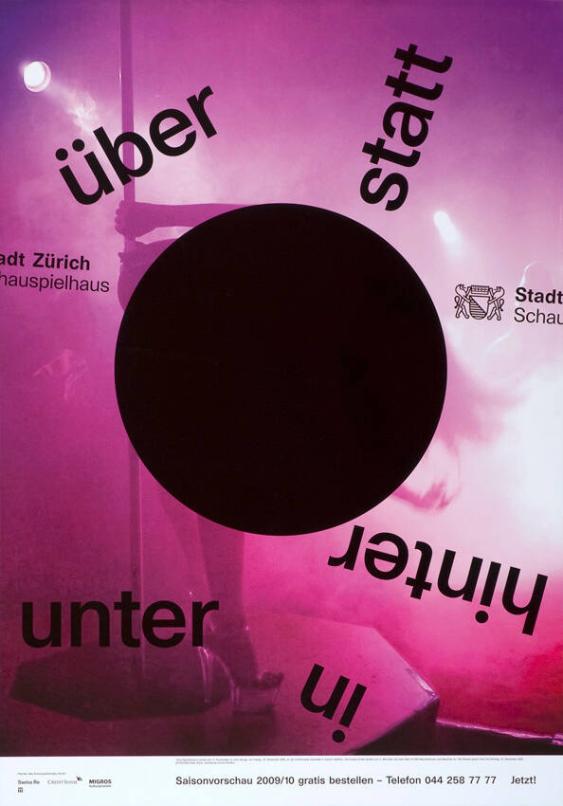 über - statt - unter - in - hinter - Stadt Zürich - Schauspielhaus - Saisonvorschau 2009/10 gratis bestellen