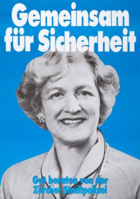 Gemeinsam für Sicherheit - Gut beraten von der Zürcher Stadtpolizei