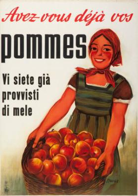 Avez-vous déjà vos pommes - vi siete già provvisti di mele