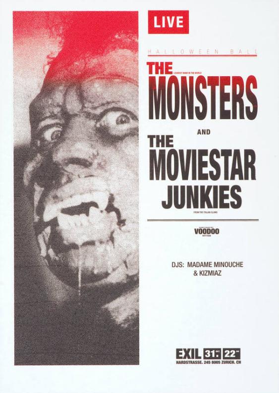 Live - Halloween Ball - The Monsters and The Moviestar Junkies - Exil 31. Okt.  Zürich