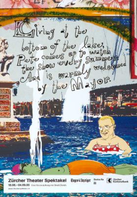 Living at the bottom of the lake, Peter comes up to watch the show every summer. And is warmly welcomed by the Major. - Zürcher Theater Spektakel - 18.08. - 04.09.05
