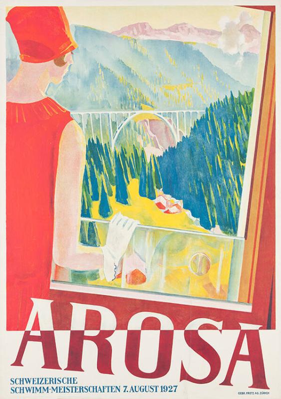 Arosa - Schweizerische Schwimm-Meisterschaften 7. August 1927