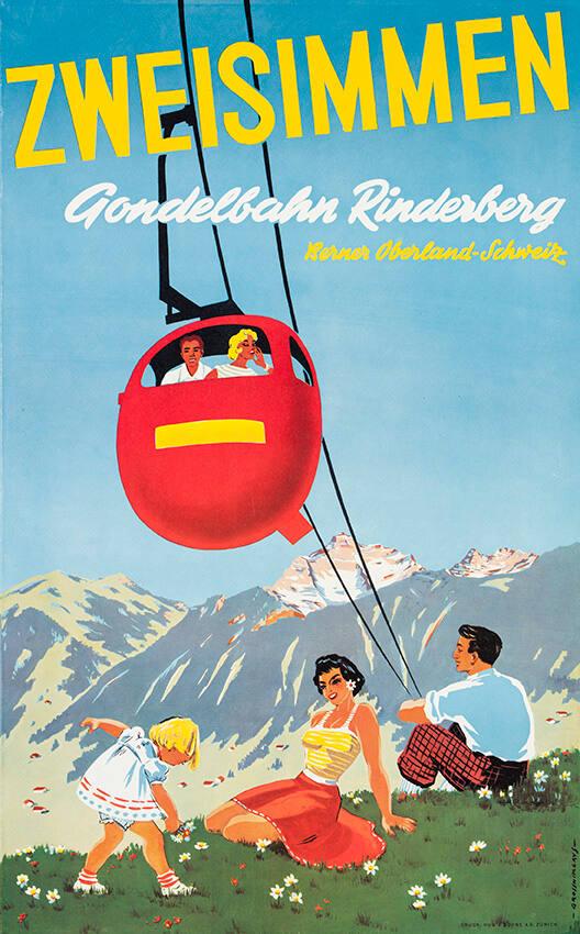 Zweisimmen - Gondelbahn Rinderberg - Berner Oberland - Schweiz