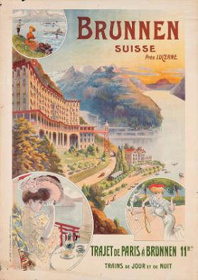 Brunnen  - Suisse - près Lucerne - Trajet de Paris à Brunnen 11 h