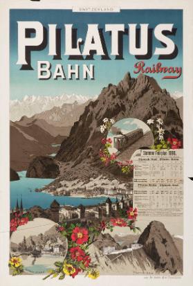 Pilatus Bahn - Railway - Sommer-Fahrplan 1898 (...)