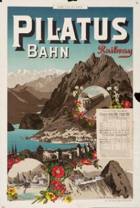 Pilatus Bahn - Railway - Fahrplan für Herbst 1898 u. Frühjahr 1899 (...)