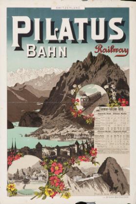 Pilatus Bahn - Railway - Sommer-Fahrplan 1899 (...)