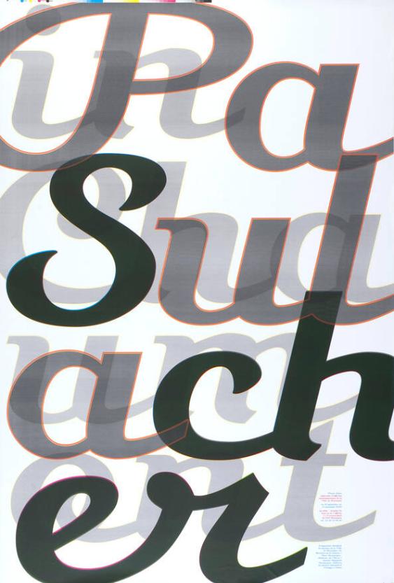 Paula Scher - Collection d'Affiches Contemporaines de la Ville de Chaumont