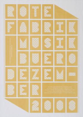 Rote Fabrik - Musikbüro - Dezember 2008
