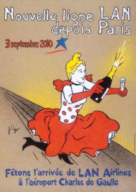 Nouvelle ligne LAN depuis Paris - Fêtons l'arrivée de LAN Airlines à l'aéroport Charles de Gaulle