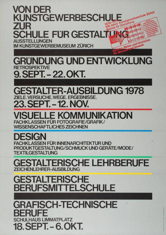 Die Kunstgewerbeschule von der Gründung bis heute