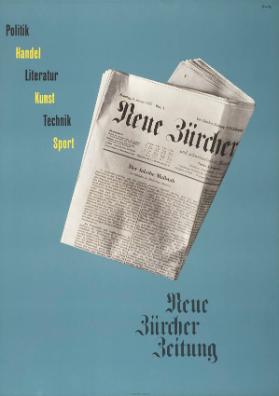 Politik - Handel - Literatur - Kunst - Technik - Sport - Neue Zürcher Zeitung
