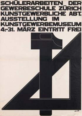 Werkstattarbeiten und Zeichnungen der Gewerbeschule der Stadt Zürich, Kunstgewerbliche Abteilung