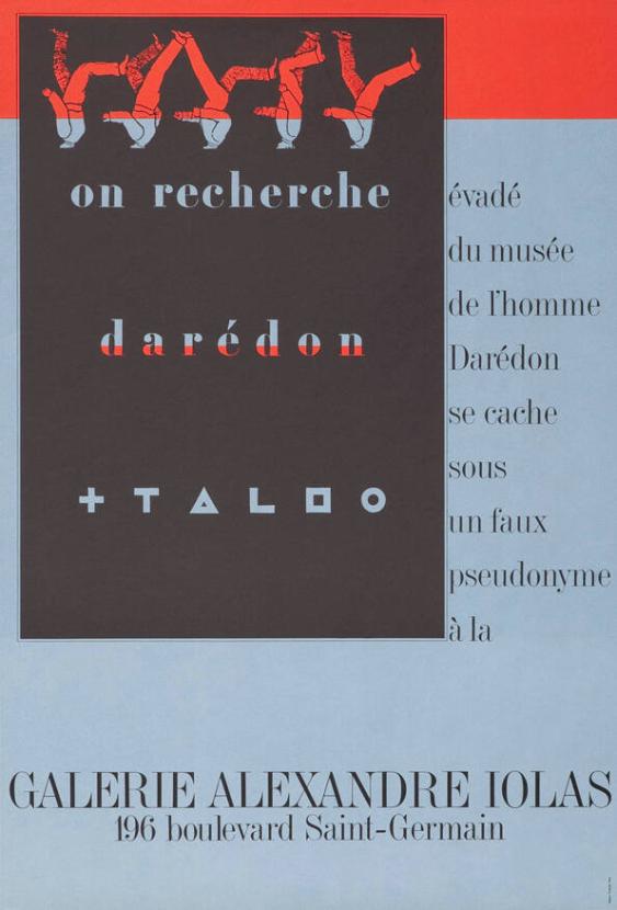 On recherche Darédon + Taldo - Galerie Alexandre Iolas