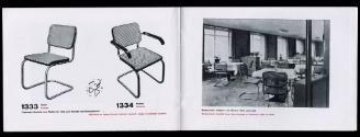 07 Doppelseite aus Katalog „Stahlrohrmöbel“, mit Modellen 1333 und 1334 von
Marcel Breuer, 193…