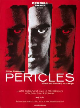Red Bull Theater presents  Pericles - adapted and directed by Jesse Berger