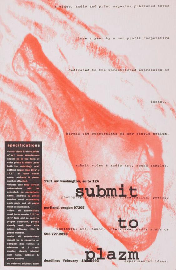 Submit to Plazm - A video, audio and print magazine published three times a year (...)