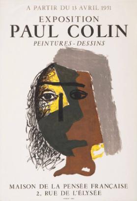 Exposition Paul Colin - Peintures - Dessins - Maison de la Pensée Française