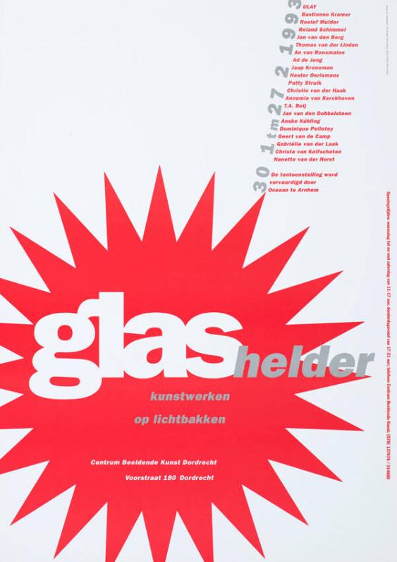 Glashelder - Kunstwerken op Lichtbakken - Centrum Beeldende Kunst Dordrecht