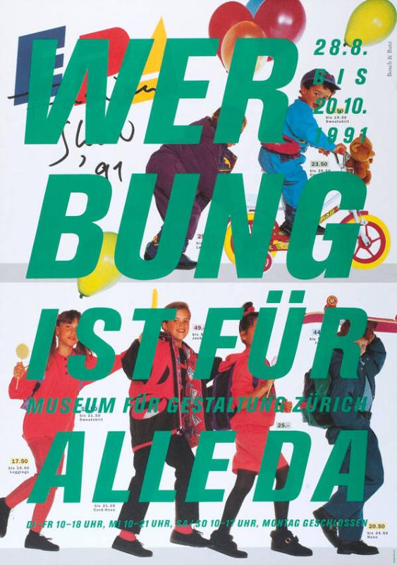 Werbung ist für alle da - Museum für Gestaltung Zürich
