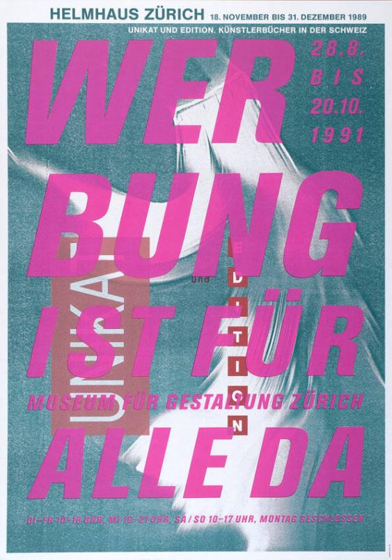 Werbung ist für alle da - Museum für Gestaltung Zürich