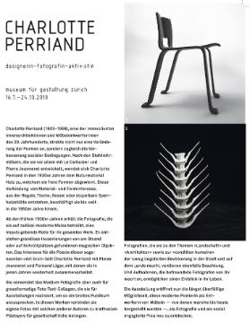 Charlotte Perriand - Designerin, Fotografin, Aktivistin