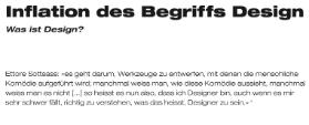 Inflation des Begriffs Design