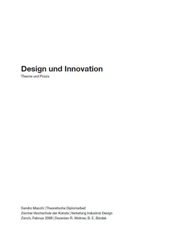 Design und Innovation