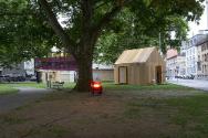 Festival der Künste 2011, Auf der Wiese an der Ausstellungsstrasse 60 fanden Projekte in Holzba…
