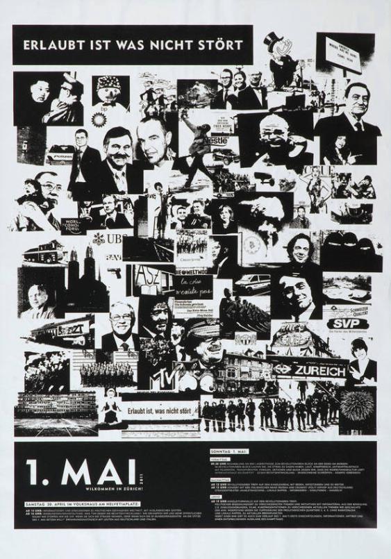 Erlaubt ist was nicht stört - 1. Mai 2011 - Willkommen in Zürich - Volkshaus am Helvetiaplatz