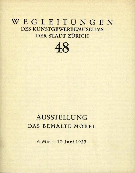 Ausstellung Das bemalte Möbel