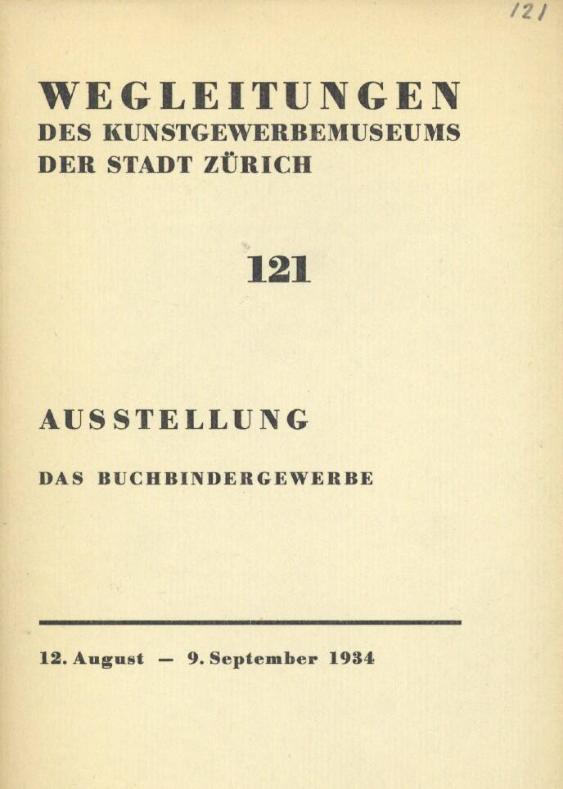 Ausstellung Das Buchbindergewerbe