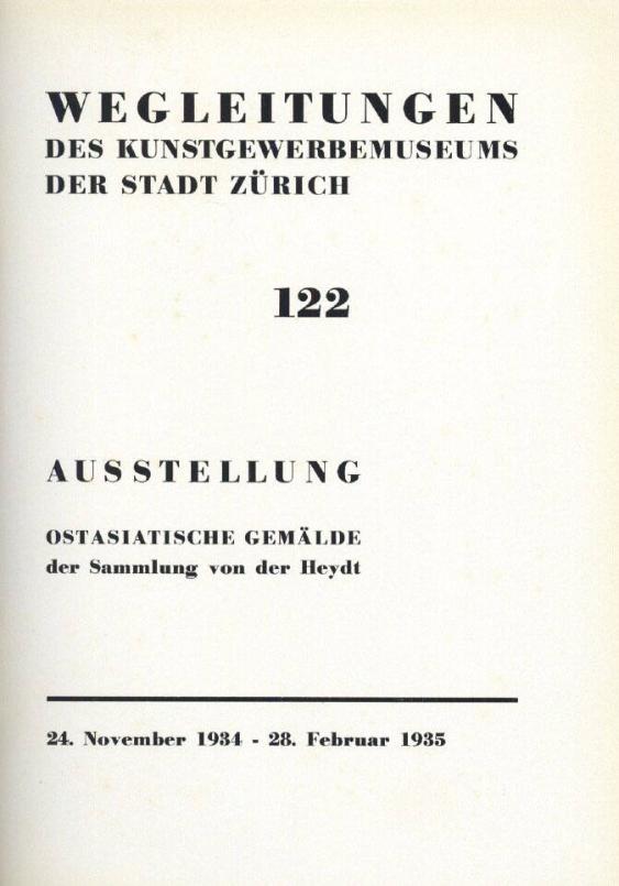 Ausstellung Ostasiatische Gemälde der Sammlung von der Heydt