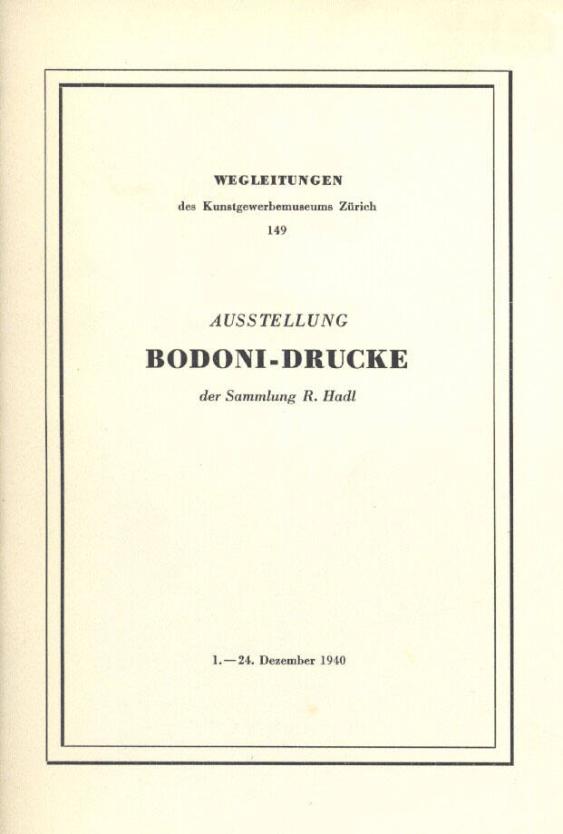 Bodoni - Drucke