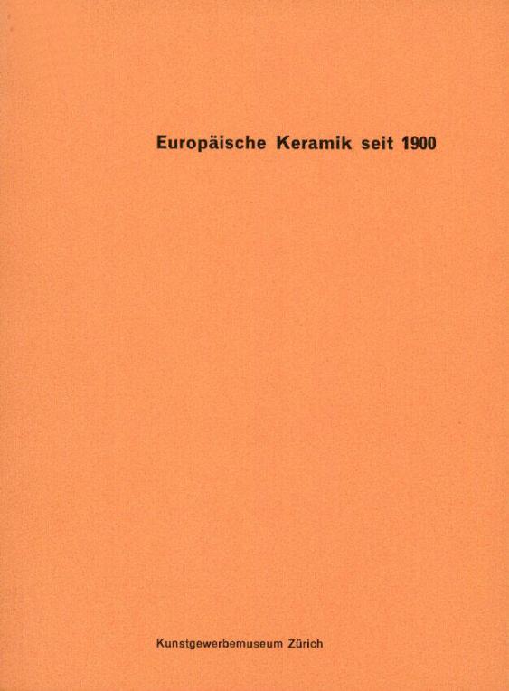 Europäische Keramik seit 1900