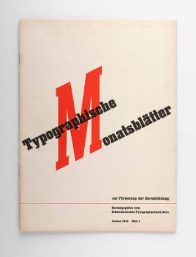 TM Typographische Monatsblätter, 1, 1933