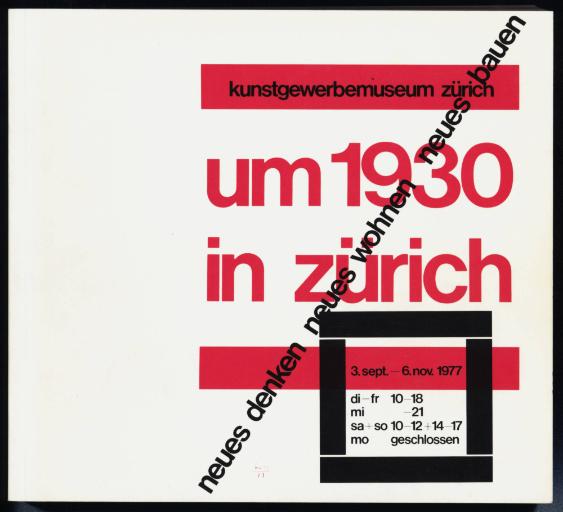 Um 1930 in Zürich