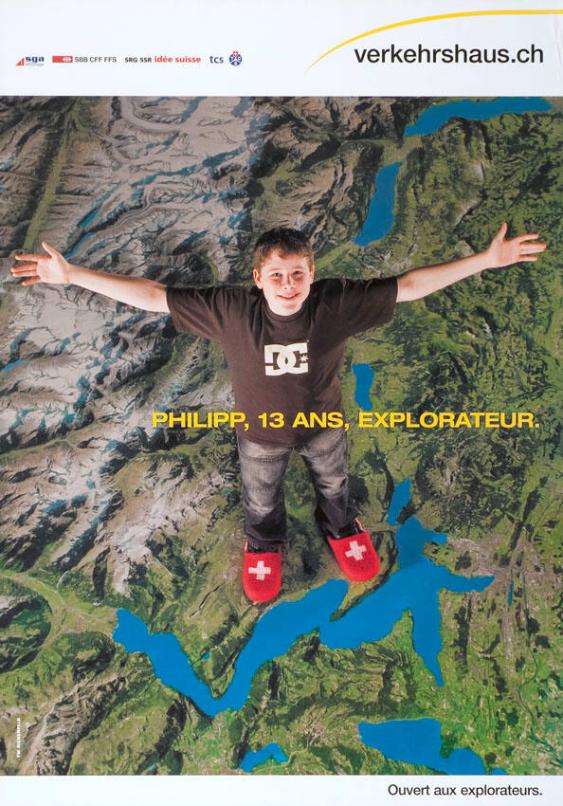 Philipp, 13 ans, explorateur. Verkehrshaus.ch