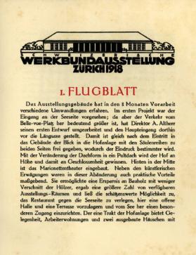 Raumkunst - Ausstellung des Schweizerischen Werkbundes