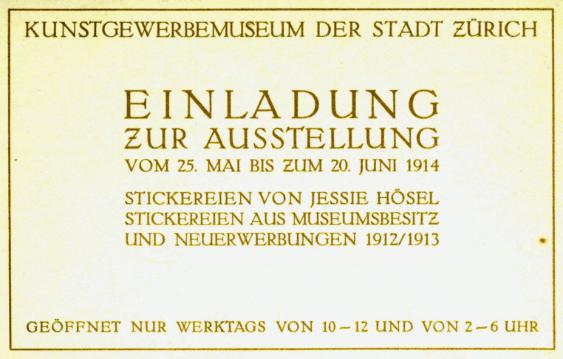 Die Nadelmalereien und die Stickereien von Florence Jessie Hösel, Berlin