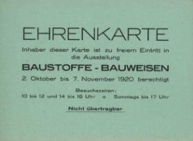 Baustoffe - Bauweisen