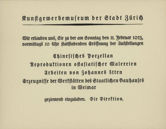 Werkstätte des Staatlichen Bauhauses in Weimar