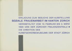 Soziale Frauenarbeit im Kanton Zürich