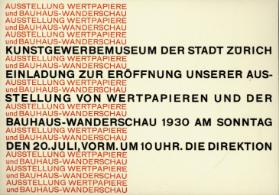 Wertpapiere - Bauhaus Wanderschau